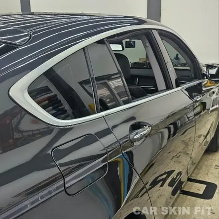자동차 크롬 백화현상 대구 크롬죽이기 블랙 랩핑 BMW 5시리즈 시공후기 / 대구 북구 태전동