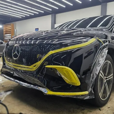 대구 수입차 PPF 전문, 벤츠 전기차 프론트 앞범퍼 돌튐 보호하기! / 대구 북구 태전동