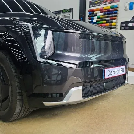 대구 SUV 스키드 플레이트 검정 랩핑, EV9 시공 효과 후기 / 대구 북구 태전동