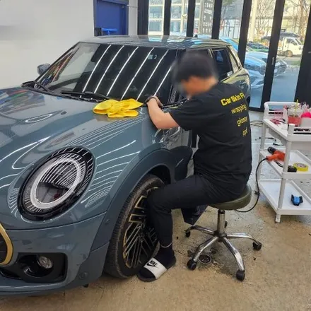 대구 블랙팩 크롬딜리트 BMW 미니 클럽맨 랩핑 효과 / 대구 북구 태전동
