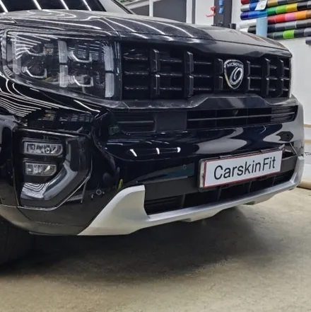 대구 북구 모하비 부분랩핑 SUV 프론트 스키드 플레이트 앞범퍼 시공후기 / 대구 북구 태전동