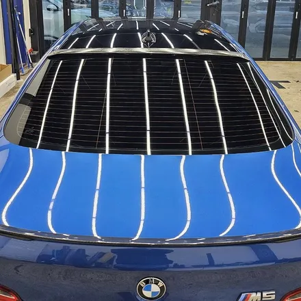 칠곡 대구 루프스킨 제거 BMW M5 블랙 랩핑 시공후기 / 대구 북구 태전동