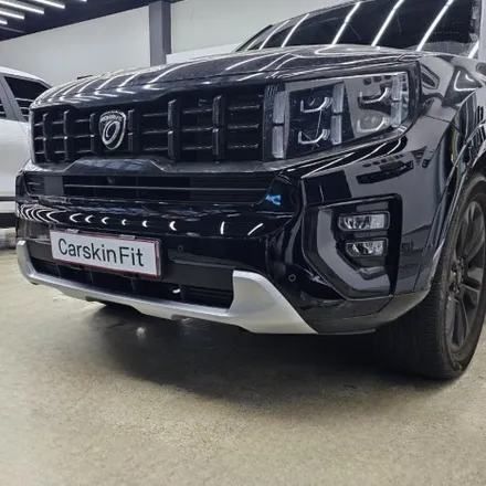 대구 북구 모하비 부분랩핑 SUV 프론트 스키드 플레이트 앞범퍼 시공후기 / 대구 북구 태전동