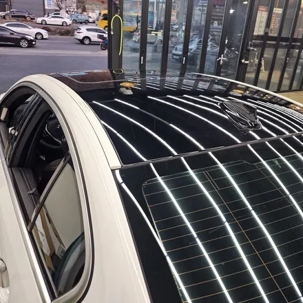 대구 루프스킨 제거 및 재시공, BMW 5시리즈 검정 랩핑 효과! / 대구 북구 태전동