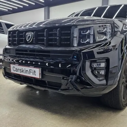 대구 북구 모하비 부분랩핑 SUV 프론트 스키드 플레이트 앞범퍼 시공후기 / 대구 북구 태전동