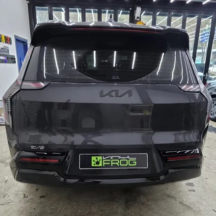 대구 SUV 스키드 플레이트 검정 랩핑, EV9 시공 효과 후기 / 대구 북구 태전동
