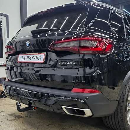 대구 BMW X5 창틀 크롬죽이기 뒷범퍼 스키드플레이트 부분랩핑 / 대구 북구 태전동