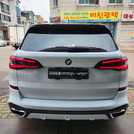 [부천랩핑][PPF][SOS디자인랩]  BMW X5 고광택화이트 전체랩핑 시공 입니다^^ / 경기 부천
