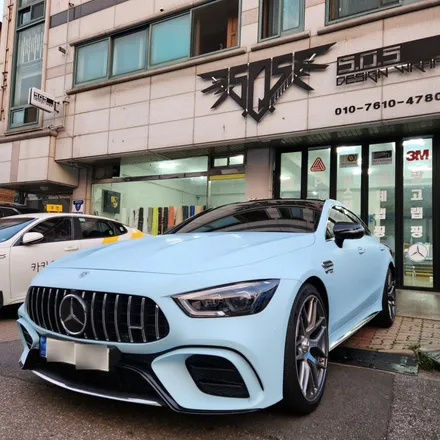 [부천랩핑][PPF][SOS디자인랩] 벤츠 AMG GT 전체랩핑 시공 입니다^^ / 경기 부천