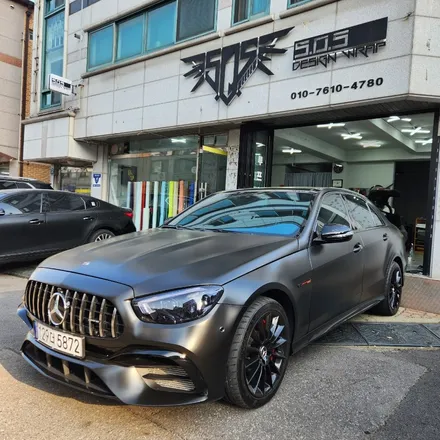 [부천랩핑][PPF][SOS디자인랩] 벤츠 E350 전체랩핑 시공입니다^^ / 경기 부천