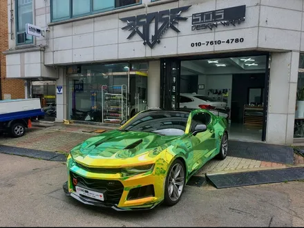 [부천랩핑][PPF][SOS디자인랩] 카마로ss 레인보우크롬 전체랩핑 시공 입니다^^ / 경기 부천