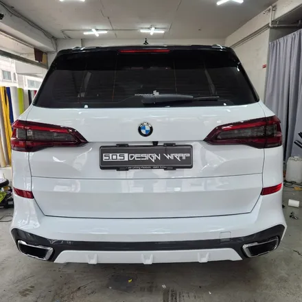 [부천랩핑][PPF][SOS디자인랩]  BMW X5 고광택화이트 전체랩핑 시공 입니다^^ / 경기 부천