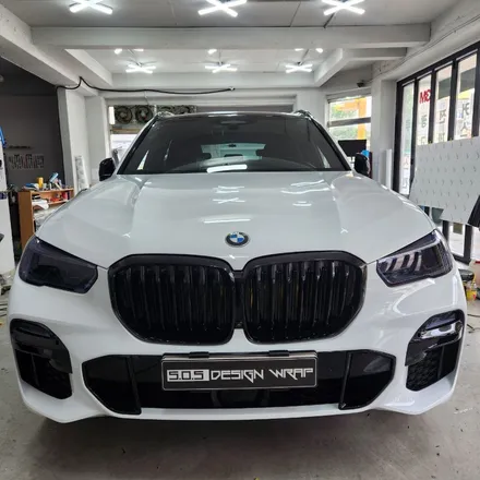 [부천랩핑][PPF][SOS디자인랩]  BMW X5 고광택화이트 전체랩핑 시공 입니다^^ / 경기 부천