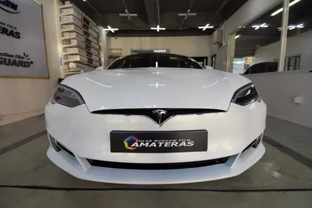 [테슬라 모델S 90D] 아마테라스 EN35/전면 EN15/측후면, 아이나비 QXD950 mini