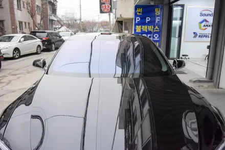 [테슬라 모델S 90D] 아마테라스 HN35/전면 EN15/측후면, QXD1000@ (썬팅/블랙박스)