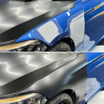 BMW118D 새틴블랙 전체랩핑 부산전체랩핑 / 부산 서구