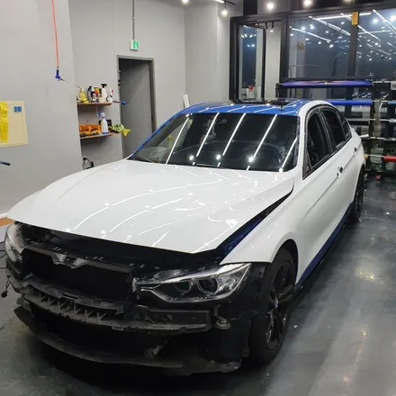 BMW 320d 글로스화이트 랩핑 / 김포시 마산동