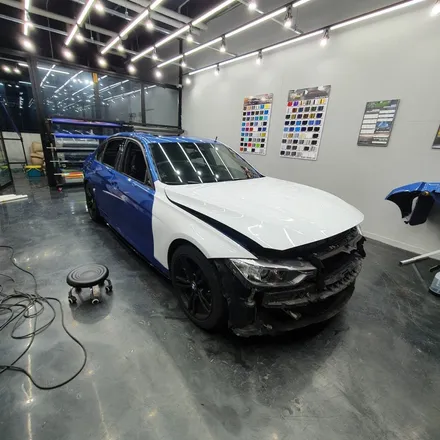 BMW 320d 글로스화이트 랩핑 / 김포시 마산동