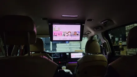 포항 카니발 천정모니터 보조모니터 장착 시공 / 경주시 소금강로