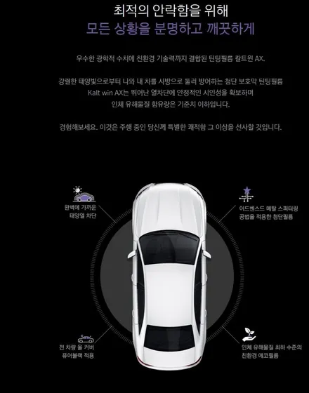 자동차 썬팅 가성비를 따져보자!경주썬팅/열차단썬팅[ 경주 아이나비 칼트윈썬팅 FM1 ] / 경주시 소금강로