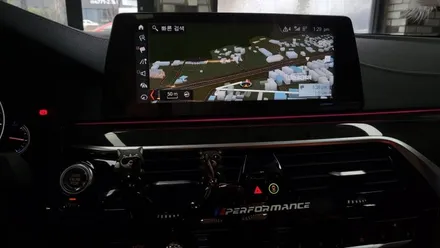 경주 M2C 200A 안드로이드 BMW540i에 장착하다 / 경주시 소금강로