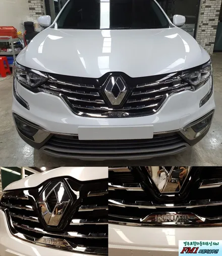 [경주포항자동차튜닝]QM6 꼴레오스 르노룩 교체 작업 ~!! 다이아몬드마크로 세련되고 고급지게~!!내차변신완료 !![토탈카솔루션FM1] / 경주시 소금강로