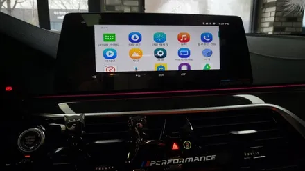 경주 M2C 200A 안드로이드 BMW540i에 장착하다 / 경주시 소금강로