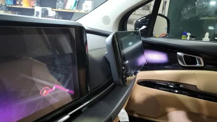포항 카니발 천정모니터 보조모니터 장착 시공 / 경주시 소금강로