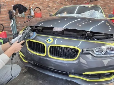 BMW 320D 석회수 피해흔적 제거 광택 / 동탄 능동