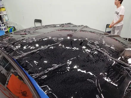 일산 고양 파주 BMW루프스킨 전문점[코션코리아 일산점]BMW F30 330I 에스토릴블루 탑폴리에 루프스킨 + 스플리터랩핑 시공후기 / 고양시 덕양구 신원동