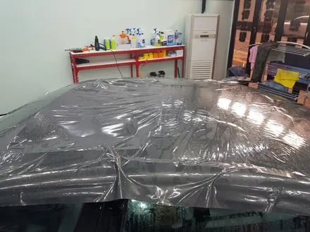 일산 은평 파주 BMW 루프스킨전문점[코션일산점]BMW G30 M550D 탑폴리에 유광그레이 루프스킨 + M퍼포먼스 사이드데칼 / 고양시 덕양구 신원동