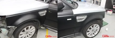 일산 고양 덕양 랩핑 전문점 [코션코리아 일산점] 레인지로버 무광블랙 전체랩핑 시공후기 / 고양시 덕양구 신원동