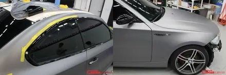 일산 덕양 고양 BMW 랩핑 전문점 [코션코리아 일산점] BMW120d 무광다크그레이 전체랩핑 시공후기 / 고양시 덕양구 신원동