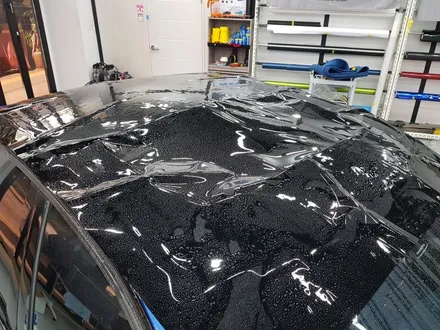 일산 고양 파주 BMW루프스킨 전문점[코션코리아 일산점]BMW F30 330I 에스토릴블루 탑폴리에 루프스킨 + 스플리터랩핑 시공후기 / 고양시 덕양구 신원동
