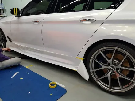 일산 BMW 랩핑전문점[코션코리아 일산점]BMW G30 530I KPMF-화이트 스타라이트 골드 전체랩핑 / 고양시 덕양구 신원동