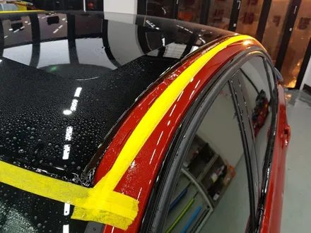 일산 고양 마포 BMW 루프스킨 전문점[코션코리아 일산점]BMW F30 330I 선셋 오렌지 탑폴리에 루프스킨 + M퍼포먼스사이드데칼 시고후기 / 고양시 덕양구 신원동