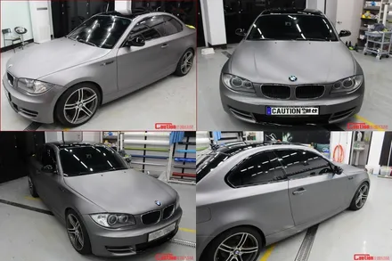 일산 덕양 고양 BMW 랩핑 전문점 [코션코리아 일산점] BMW120d 무광다크그레이 전체랩핑 시공후기 / 고양시 덕양구 신원동