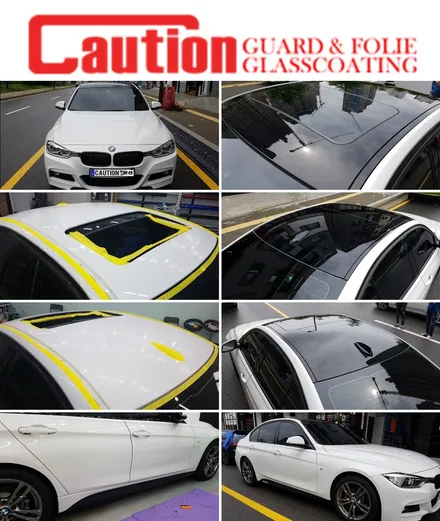 은평 고양 일산 BMW 루프스킨 전문점 [코션코리아 일산점] BMW F30 320D 탑폴리에 루프스킨 시공후기~! / 고양시 덕양구 신원동