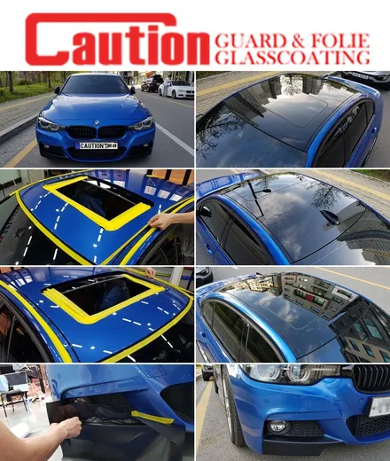 일산 고양 파주 BMW루프스킨 전문점[코션코리아 일산점]BMW F30 330I 에스토릴블루 탑폴리에 루프스킨 + 스플리터랩핑 시공후기 / 고양시 덕양구 신원동