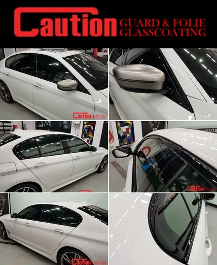일산 고양 파주 BMW 랩핑전문점[코션일산점]BMW G30 5시리즈 윈도우크롬몰딩 탑폴리에 랩핑 시공후기 / 고양시 덕양구 신원동