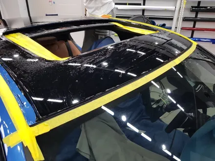 일산 고양 파주 BMW루프스킨 전문점[코션코리아 일산점]BMW F30 330I 에스토릴블루 탑폴리에 루프스킨 + 스플리터랩핑 시공후기 / 고양시 덕양구 신원동