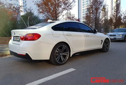 일산 고양 파주 BMW 랩핑전문점[코션코리아 일산점]BMW 420D M퍼포먼스사이드데칼 + 스플리터랩핑 시공후기~! / 고양시 덕양구 신원동