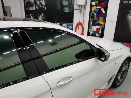 일산 고양 파주 BMW 랩핑전문점[코션일산점]BMW G30 5시리즈 윈도우크롬몰딩 탑폴리에 랩핑 시공후기 / 고양시 덕양구 신원동