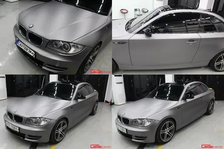 일산 덕양 고양 BMW 랩핑 전문점 [코션코리아 일산점] BMW120d 무광다크그레이 전체랩핑 시공후기 / 고양시 덕양구 신원동