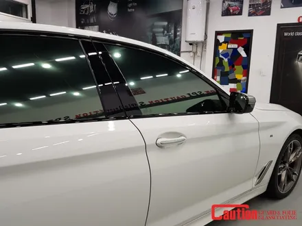 일산 고양 파주 BMW 랩핑전문점[코션일산점]BMW G30 5시리즈 윈도우크롬몰딩 탑폴리에 랩핑 시공후기 / 고양시 덕양구 신원동
