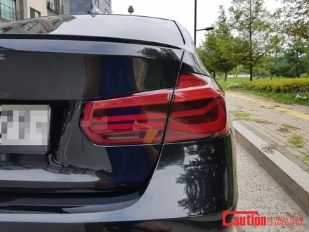 일산 고양 은평 라이트/테일램프 칼라필름전문점[코션코리아 일산점]BMW3(f30) 헤드라이트/테일램프 스모그필름 시공후기 / 고양시 덕양구 신원동