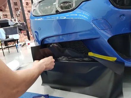 일산 고양 파주 BMW루프스킨 전문점[코션코리아 일산점]BMW F30 330I 에스토릴블루 탑폴리에 루프스킨 + 스플리터랩핑 시공후기 / 고양시 덕양구 신원동