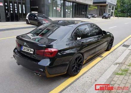 일산 고양 은평 라이트/테일램프 칼라필름전문점[코션코리아 일산점]BMW3(f30) 헤드라이트/테일램프 스모그필름 시공후기 / 고양시 덕양구 신원동