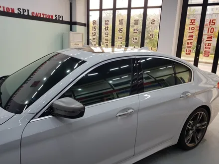 일산 고양 파주 BMW 랩핑전문점[코션일산점]BMW G30 5시리즈 윈도우크롬몰딩 탑폴리에 랩핑 시공후기 / 고양시 덕양구 신원동