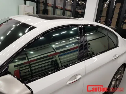 일산 고양 파주 BMW 랩핑전문점[코션일산점]BMW G30 5시리즈 윈도우크롬몰딩 탑폴리에 랩핑 시공후기 / 고양시 덕양구 신원동
